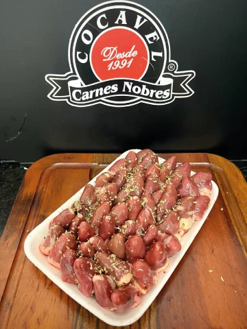 Coração de frango temperado 